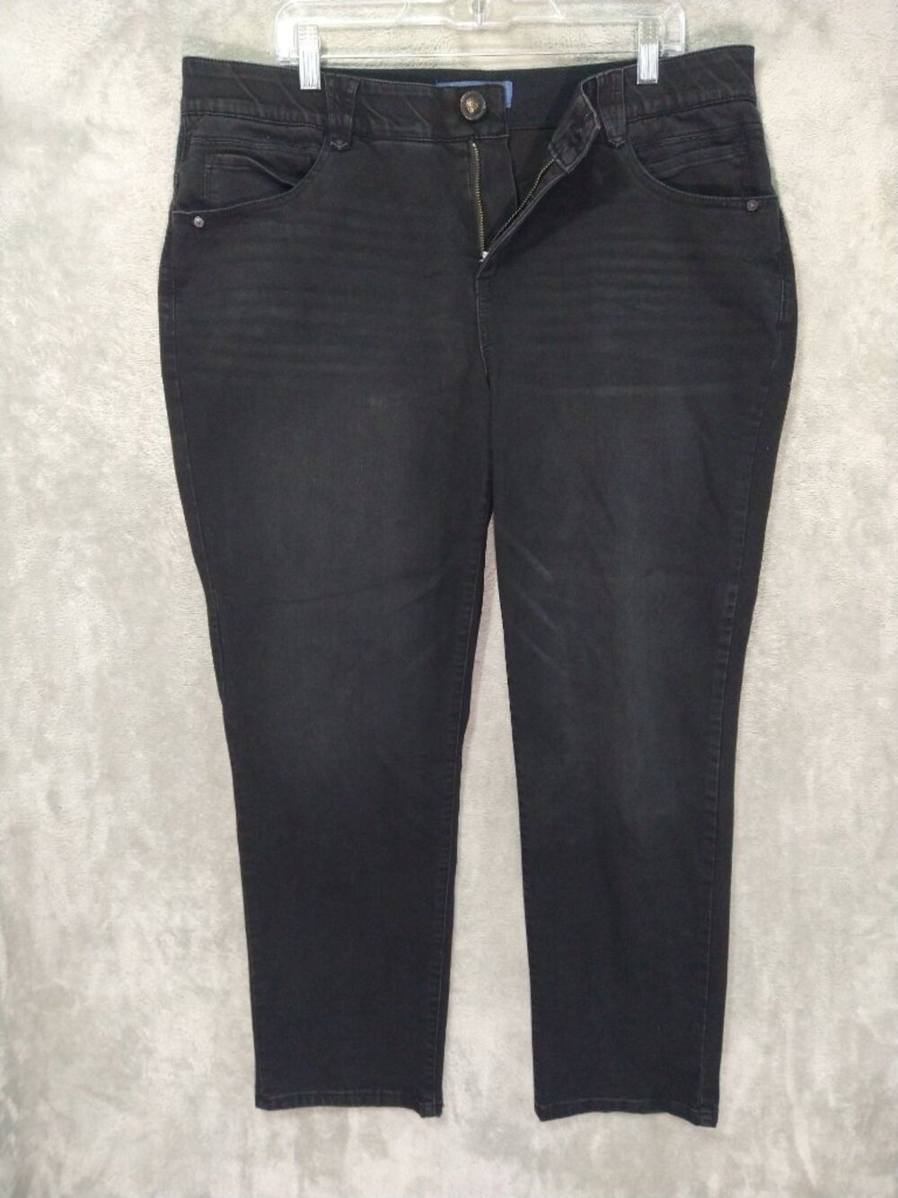 Democracy Ab Solution Jeans Womens 18W Black Denim Stretch Slimming Plus